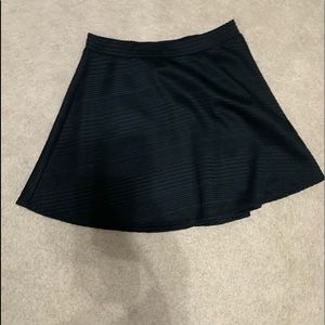 Black textured skirt